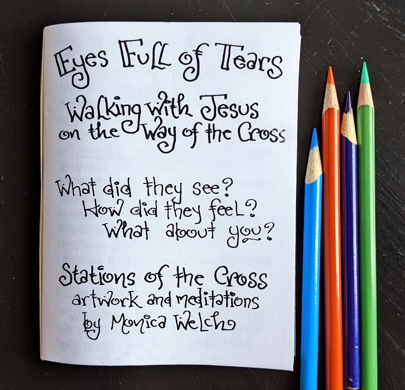 Stations of the Cross Coloring Page Booklet for Children; Includes Mini ...