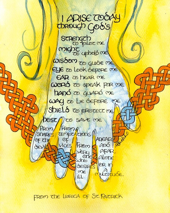 St Patricks Breastplate, Lorica Prayer Panel 5 of 6, Modern Catholic artwork, Irish, Celtic Knot, Celtic Knots, Saint, 5x7 8x10 Artwork Print picture regarding The Knots Prayer Printable identified as St Patricks Breastplate, Lorica Prayer Panel 5 of 6, Modern Catholic artwork, Irish, Celtic Knot, Celtic Knots, Saint, 5x7 8x10 Artwork Print