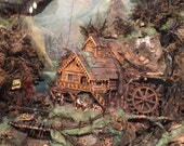 Rare Pair of Antique Swiss Dioramas no shipping