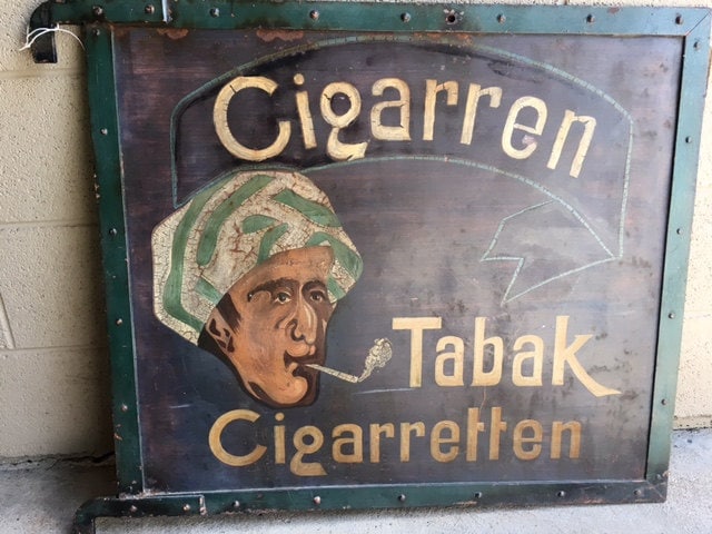 cigarette & tobacco smoke shop Large Tobacco Cigarette Smoke Shop Hanging Trade Sign