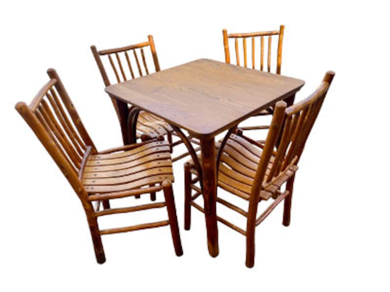Old Hickory Table and Chairs Etsy