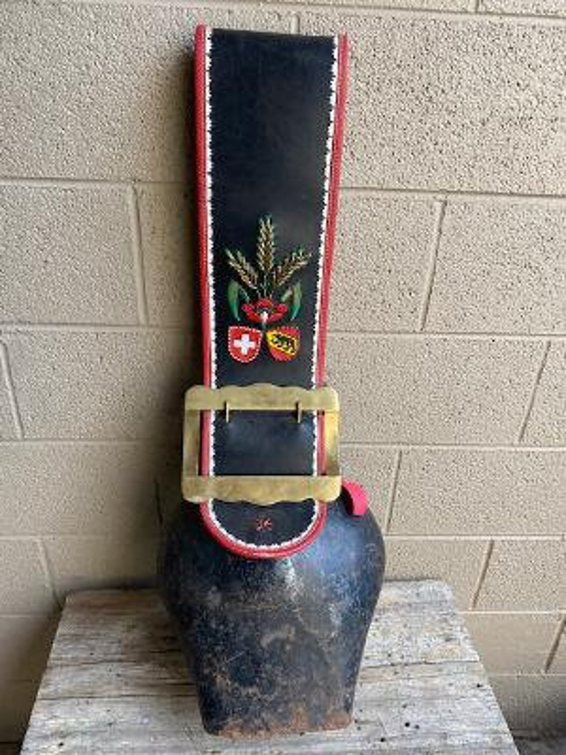 XL Swiss Cowbell with Strap 2 Etsy