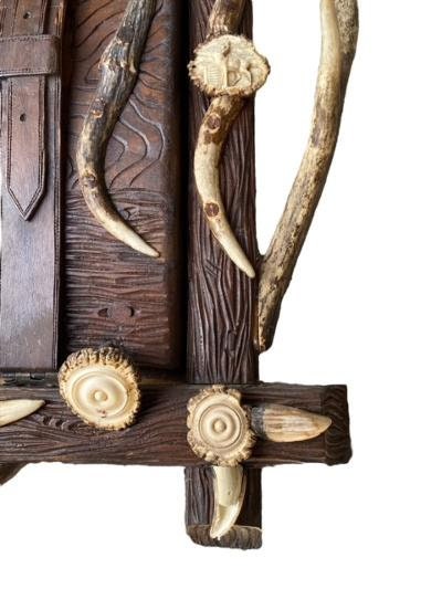 Rare Black Forest Antler Magazine Newspaper Wall Rack - Etsy