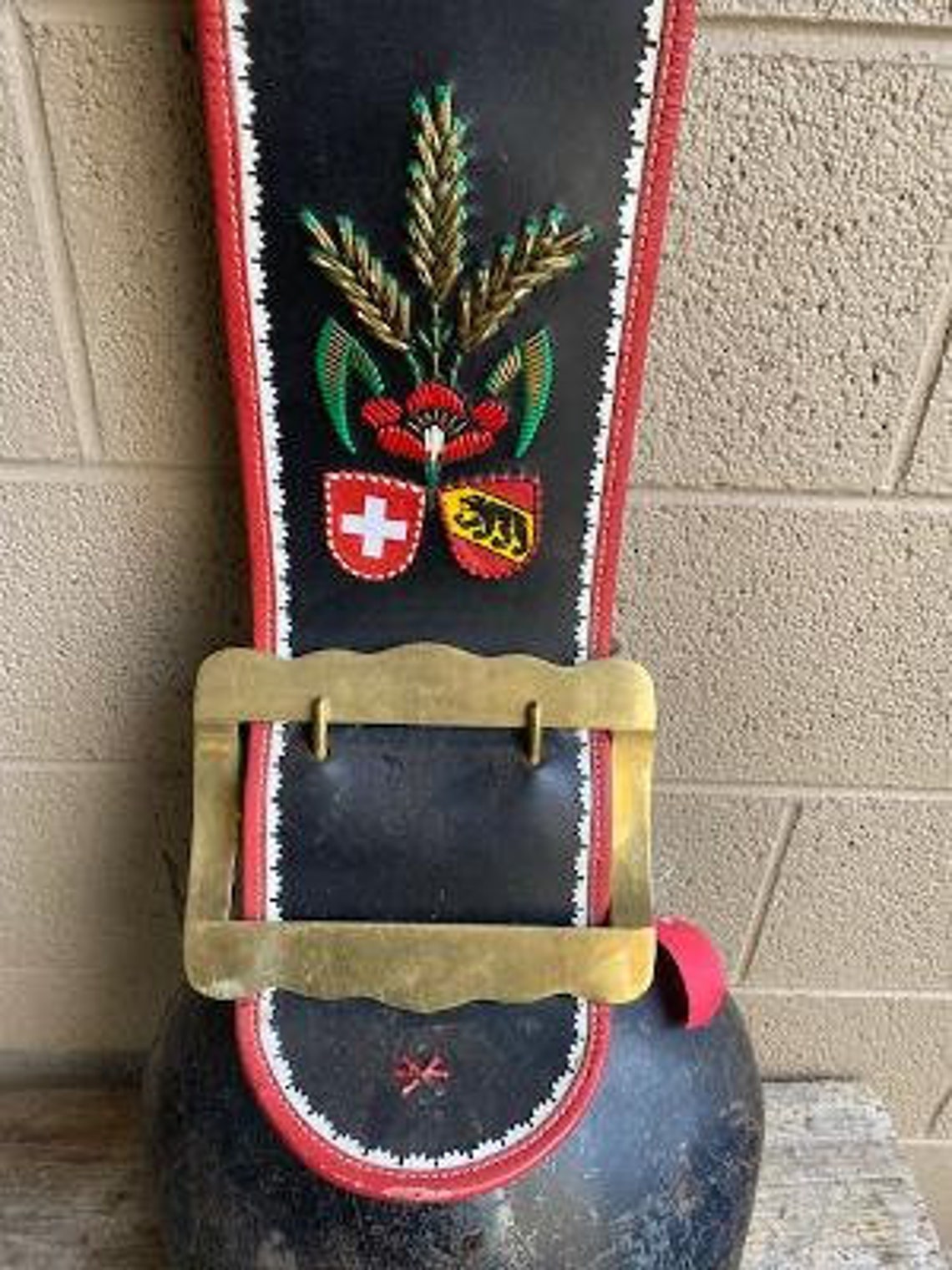 XL Swiss Cowbell with Strap 2 Etsy