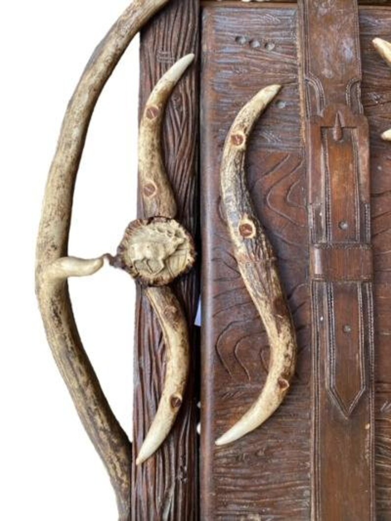 Rare Black Forest Antler Magazine Newspaper Wall Rack - Etsy