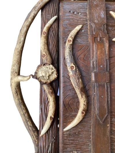 Rare Black Forest Antler Magazine Newspaper Wall Rack - Etsy