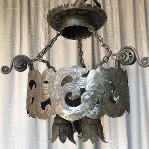 Swedish Iron Chandelier