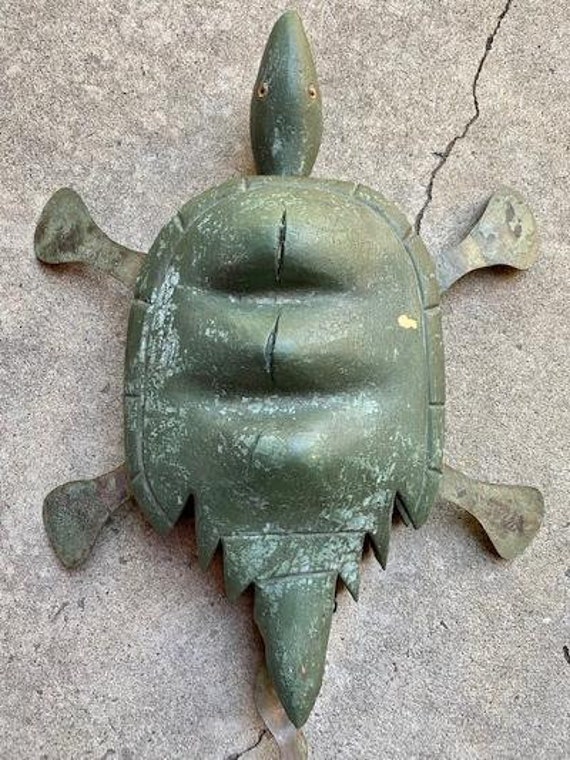 Folk Art Adirondacks Robert Allen Francis 1950's Turtle Sculpture XL Fishing  Lure Decoy Bait -  Finland