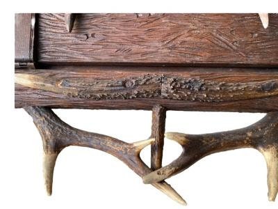 Rare Black Forest Antler Magazine Newspaper Wall Rack - Etsy