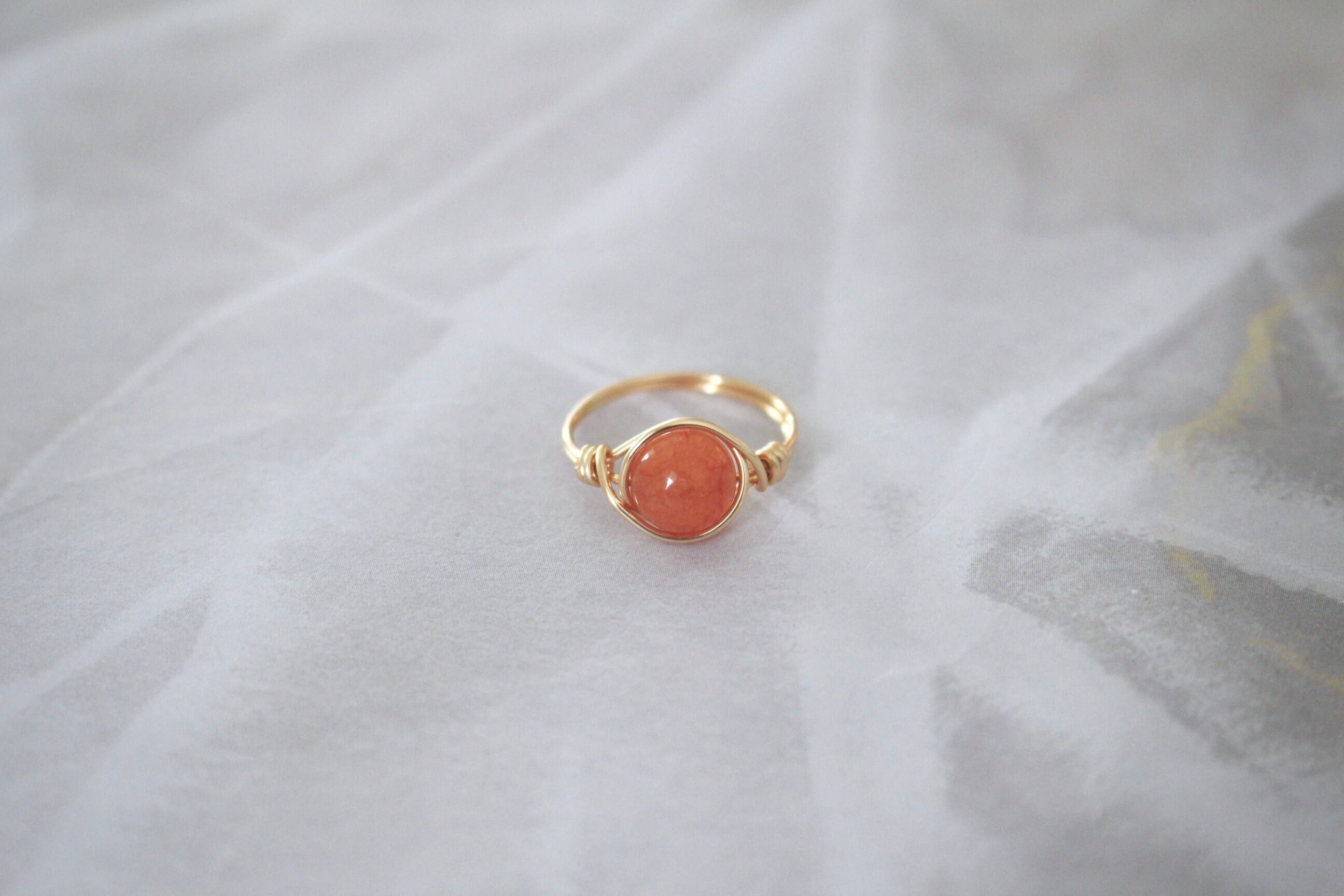 Red aventurine sale ring
