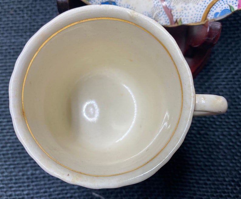Vintage A J Wilkinson Gold Trim Tea Cup and Saucer Display Stand NOT Included