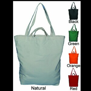 L Natural Cotton large Tote Bag  NWT 5 for 25