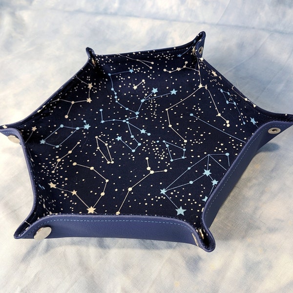 Blue Constellation dice tray for tabletop gaming