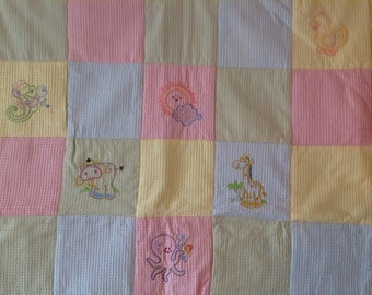 Animal Farm Baby Quilt