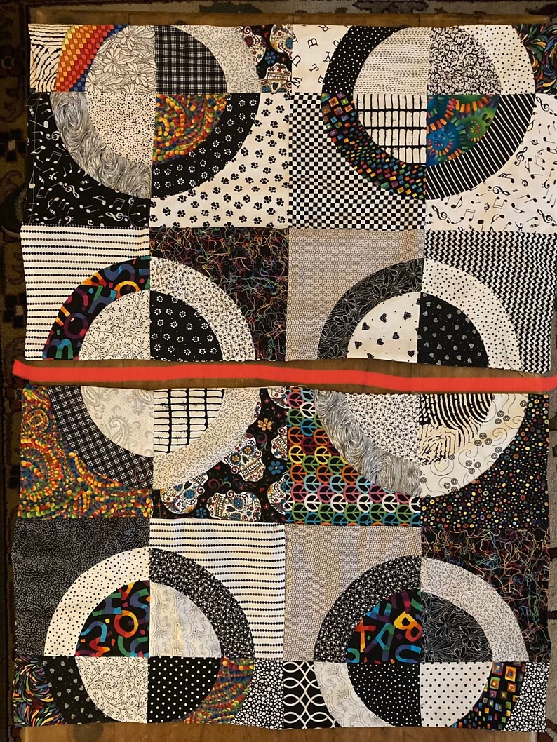 Drunkards Path Quilt - Etsy
