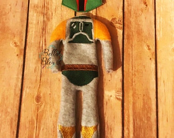 ITH Elf Costume Sweater - ITH Elf Inspired Bobo Fett Costume - Machine Embroidery Design - Instant Download