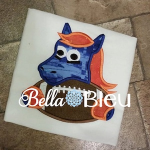 Instant Download Applique Machine Embroidery Design, Broncos Football Mascot, Colts Football Mascot Applique