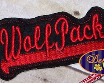 ITH インザフープ ウルフパック ウルフパックスポーツ ヘッドバンド トッパー ミシン刺繍