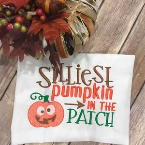 Herbst Silliest Kürbis in der Patch skizzenhafte Maschine Applikation Stickerei Designs Design Instant Download