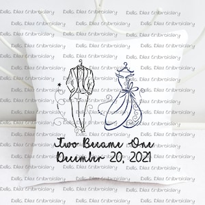 Wedding Tuxedo Embroidery design - Satin outline wedding tux groom embroidery design -  Groom design - Instant Download