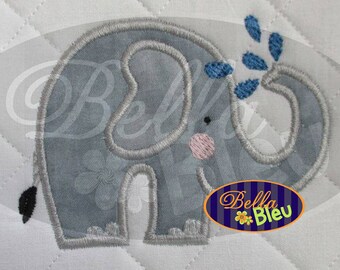 Zoo Animal Ellie the Elephant Machine Applique Embroidery Designs Design instant download