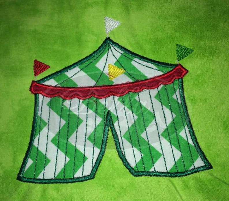 Circus Tent Machine Applique Embroidery Designs Etsy