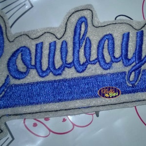 ITH in the hoop Cowboys Sports Headband Slider Topper  machine embroidery
