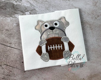 Applicazione Bulldogs - Ricamo con mascotte Dawgs Football - Mascotte Dawgs - Download digitale