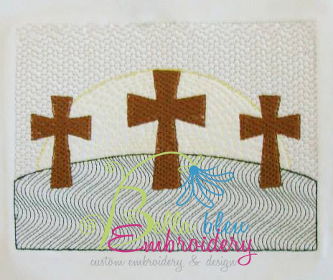 Faux Smocking Smock Smocked Cross He is Risen Machine Embroidery Design ...