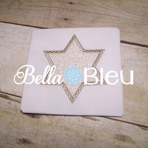 Hanukkah Embroidery Design, Star of David Applique Embroidery Design, Chanukkah Applique Embroidery  Design