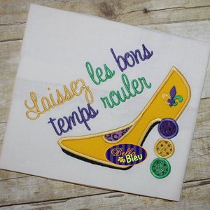 Sexy Mardi Gras Heels Stiletto  Applique Embroidery Designs Design Monogram Instant download