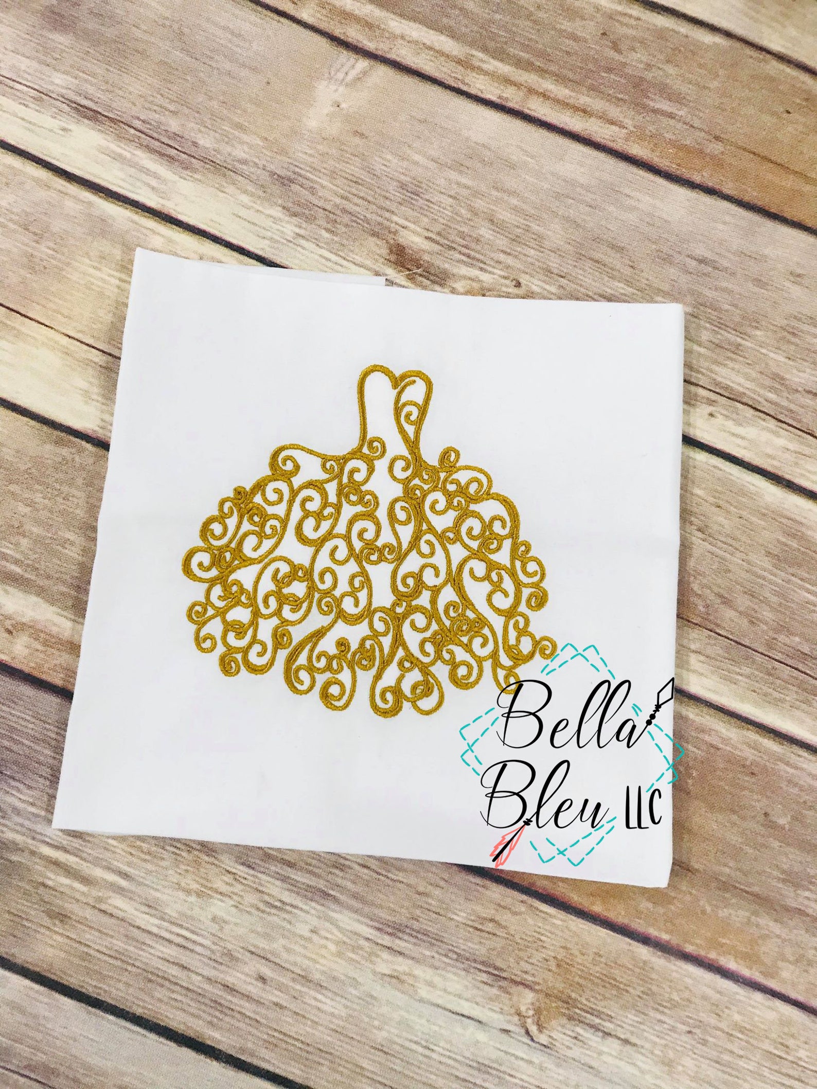 Digital Laser file for Custom Designed Swirl Design