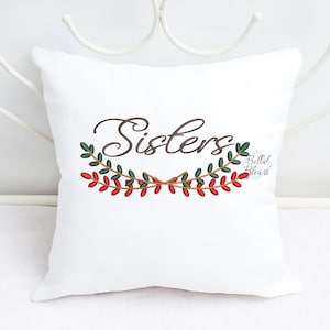 Sister Design - Sisters with Branch embroidery design - Sister Saying - Instant Download