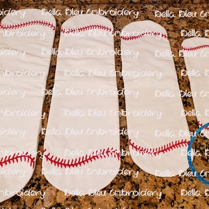 ITH Burp Cloth Embroidery design - Baseball Softball Burp Cloth - 4 sizes