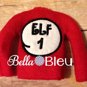 Machine Embroidery Design ITH In The Hoop Elf 1 jacket Sweater Shirt instant download
