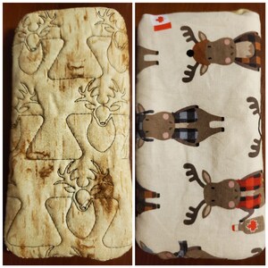 ITH Glass Cover Embroidery - Hirsch Stippel Glasabdeckung - im Stickrahmen