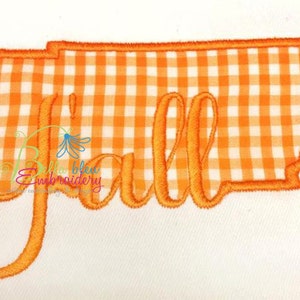 Tennessee State Applique with Y'all Signature Embroidery Design MonogramInstant Download