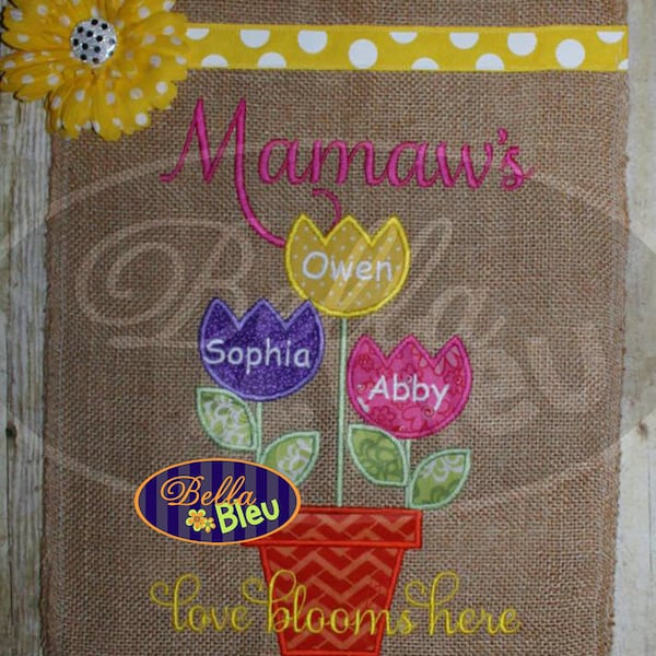 Machine Embroidery Garden Flag Designs Etsy