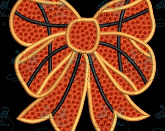 Diseño lateral de aplique de lazo de baloncesto, diseño de bordado de lazo lateral, descarga instantánea.
