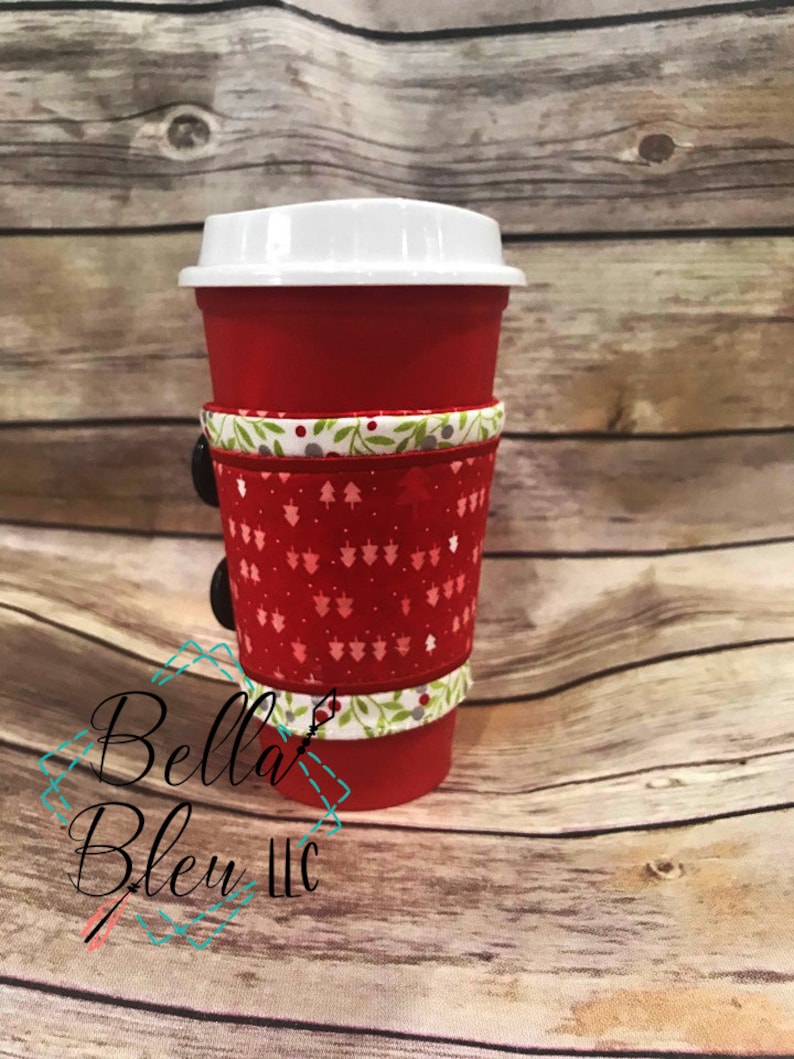 In the Hoop Machine Embroidery Blank Coffee Sleeve ITH Etsy