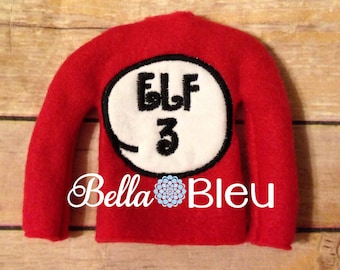 Machine Embroidery Design ITH In The Hoop Elf 3 jacket Sweater Shirt