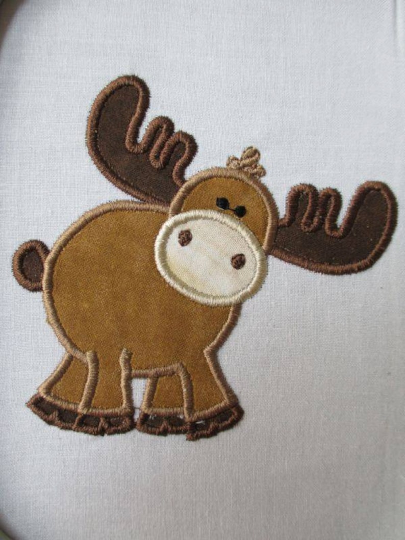 Alaska Moose Animal Applique Embroidery Designs Design Etsy