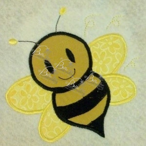 Buzzin Summer time Bee Applique Embroidery Designs Design instant download