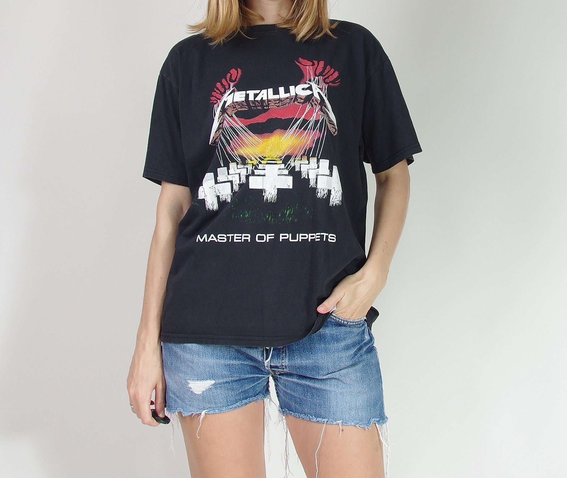 Vintage Metallica Master of Puppets Soft Cotton T-shirt Size M - Etsy Canada
