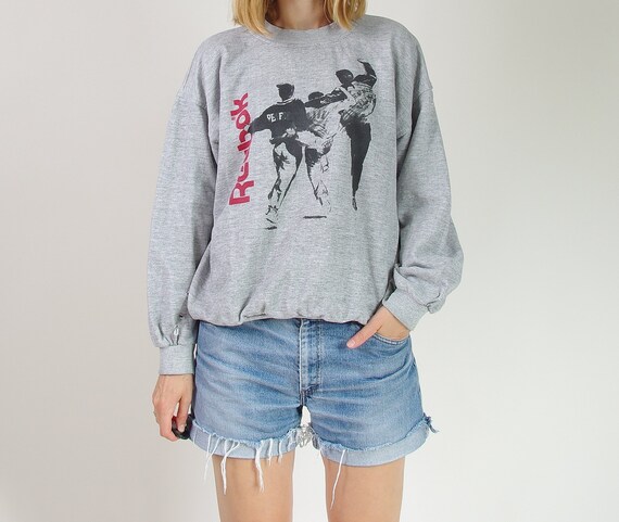 distressed crewneck sweatshirt