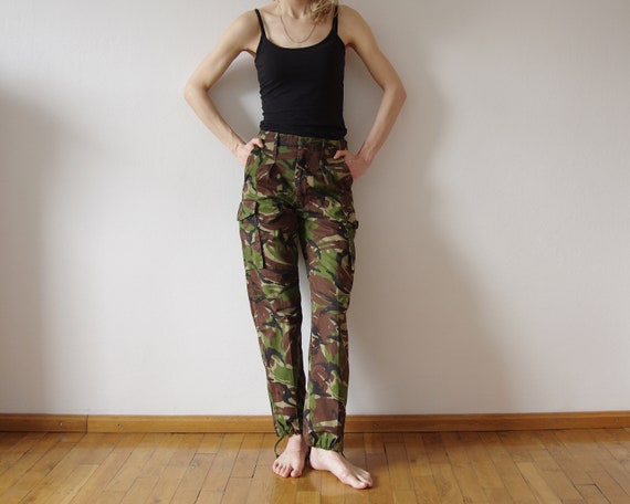 Vintage Army Cargo Pants Light Combat 