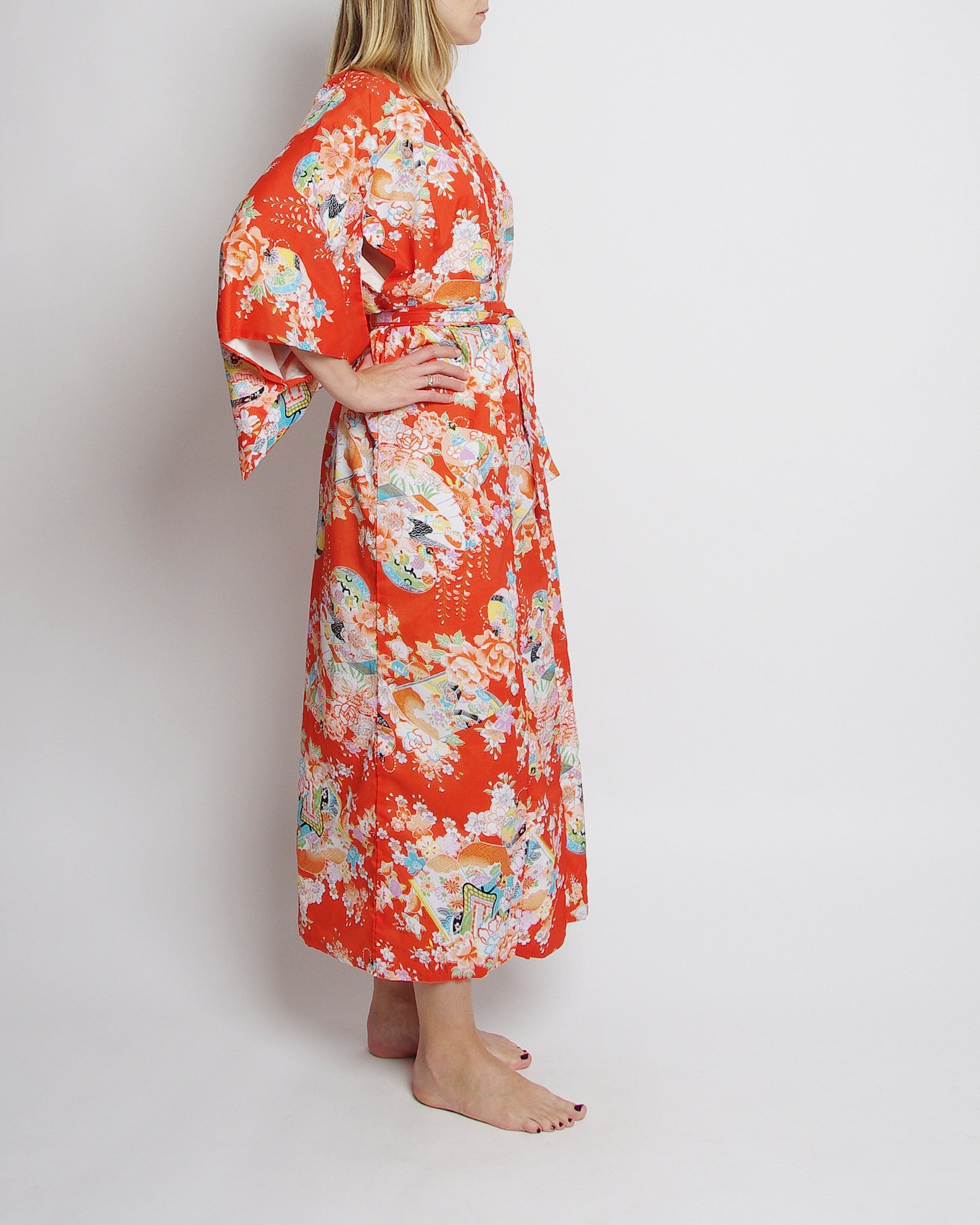 Vintage Kosode Kimono Made in Japan Japanese Womens Kosode Etsy