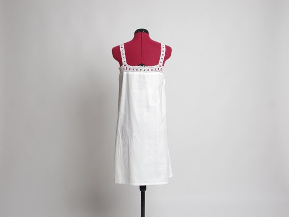 1920s Antique short cotton nightgown with B monog… - image 2