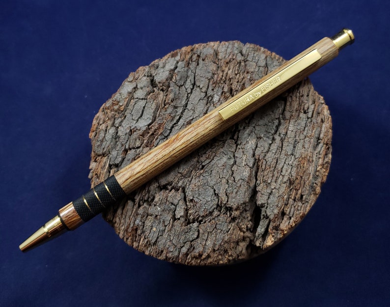 Vintage Ballpoint Futura by Fisher Space Pen Wood Finish 1980s