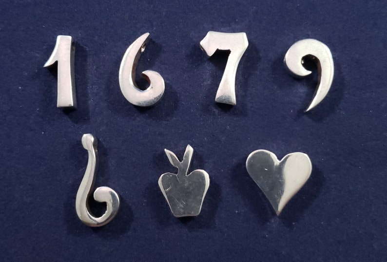 Upside Down Question Mark Sterling Silver Bead Handmade - Etsy